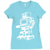 robot funny Ladies Fitted T-Shirt