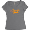 orange Women's Triblend Scoop T-shirt