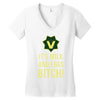 milk and eggs Women's V-Neck T-Shirt