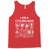 I Am A Cycling Man white letter Tank Top