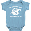 the rotation of the earth Baby Bodysuit