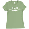 smiling face Ladies Fitted T-Shirt