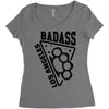 badass la Women's Triblend Scoop T-shirt