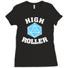 high roller 20 sided die Ladies Fitted T-Shirt