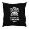 motorcycles Gramps Throw Pillow