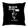 black flag Throw Pillow