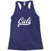 cali black logo Racerback Tank