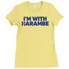 i am with harambe Ladies Fitted T-Shirt