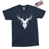 deer head vector white logo Exclusive T-shirt
