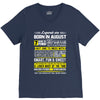 Legends Are Born In August V-Neck Tee