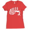 climbing evolution Ladies Fitted T-Shirt