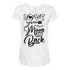 Love You To The Moon And Back Maternity Scoop Neck T-shirt