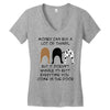MONEY CAN BUY A LOT OF THINGS, Women's V-Neck T-Shirt