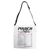 March Girl Facts Pisces Adjustable Strap Totes
