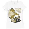 where words fail music speaks Ladies Fitted T-Shirt