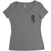 Pineapple Bomb Pocket Women's Triblend Scoop T-shirt