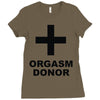 orgasm donor (2) Ladies Fitted T-Shirt