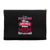 running mom white Accessory Pouches