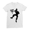 fortnite take the L black logo Ladies Fitted T-Shirt