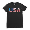 usa Ladies Fitted T-Shirt