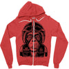 monkey in the motorcycle Zipper Hoodie