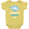 grumpa saurus rex Baby Bodysuit