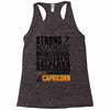 Strong Independent Motivated Capricorn Racerback Tank