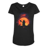 blood moon Maternity Scoop Neck T-shirt