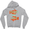 teachers love brains Zipper Hoodie
