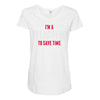 i am a teacher Maternity Scoop Neck T-shirt