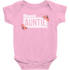blessed aunitie with flower white color Baby Bodysuit