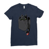 pocket toothless Ladies Fitted T-Shirt