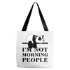 im Not Morning People Tote Bags