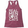 real men love cats Racerback Tank