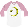 gay pride star and crescent 3/4 Sleeve Shirt