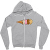 quadruple dip towe Zipper Hoodie