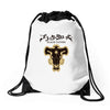 black clover pocket Drawstring Bags