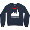 factory records   retro record label   mens music Crewneck Sweatshirt