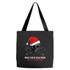 skull christmas Tote Bags