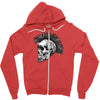 evil skull Zipper Hoodie