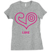 love (2) Ladies Fitted T-Shirt