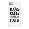 read books drink coffee eat chocolate pet cats iPhone 7 Case