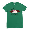 disculpame ya es agosto white girl black print Ladies Fitted T-Shirt
