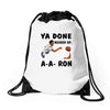 ya done messed up Drawstring Bags