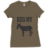 kiss my ass Ladies Fitted T-Shirt