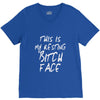 resting bitch face girls V-Neck Tee