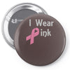junior's breast cancer awareness i wear pink Pin-back button