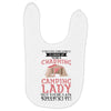 camping lady Baby Bibs
