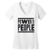 power to the people Women's V-Neck T-Shirt