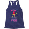 birthday troll mommy Racerback Tank